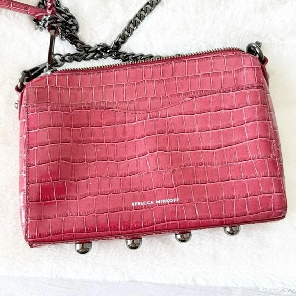 Rebecca Minkoff Mini MAC Crossbody Cardinal cranberry red - Picture 7 of 12